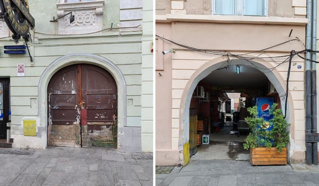 Primăria Sibiu Amendă Trei Proprietari din Centru pentru Imobile Neîngrijite și Blocarea Curților (Foto)