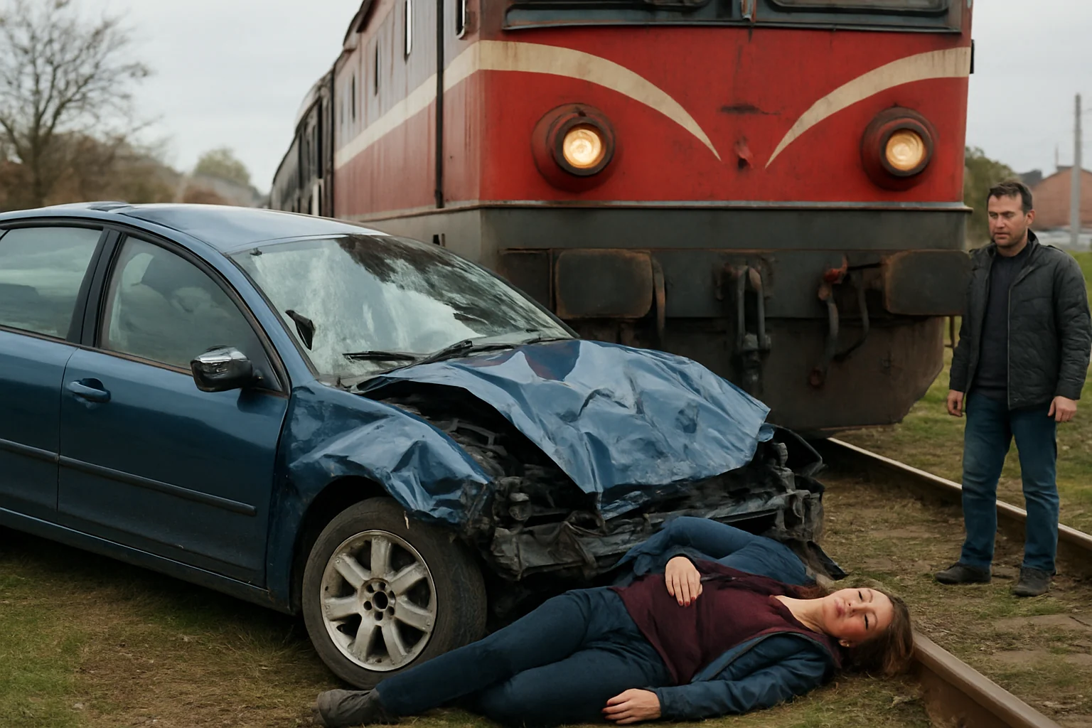 Accident feroviar în Sibiu: O persoană rănită pe strada Maramureșului