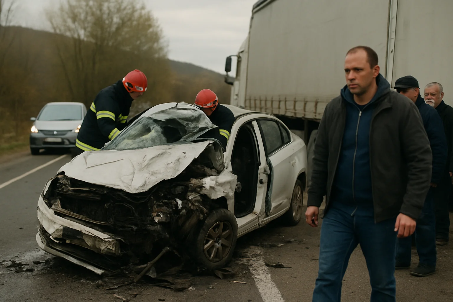 Accident grav pe DN1 Sibiu: O persoană decedată, trafic blocat