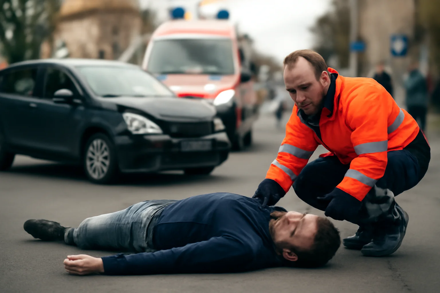 Accident grav pe strada Reconstrucției din Sibiu, un rănit la spital