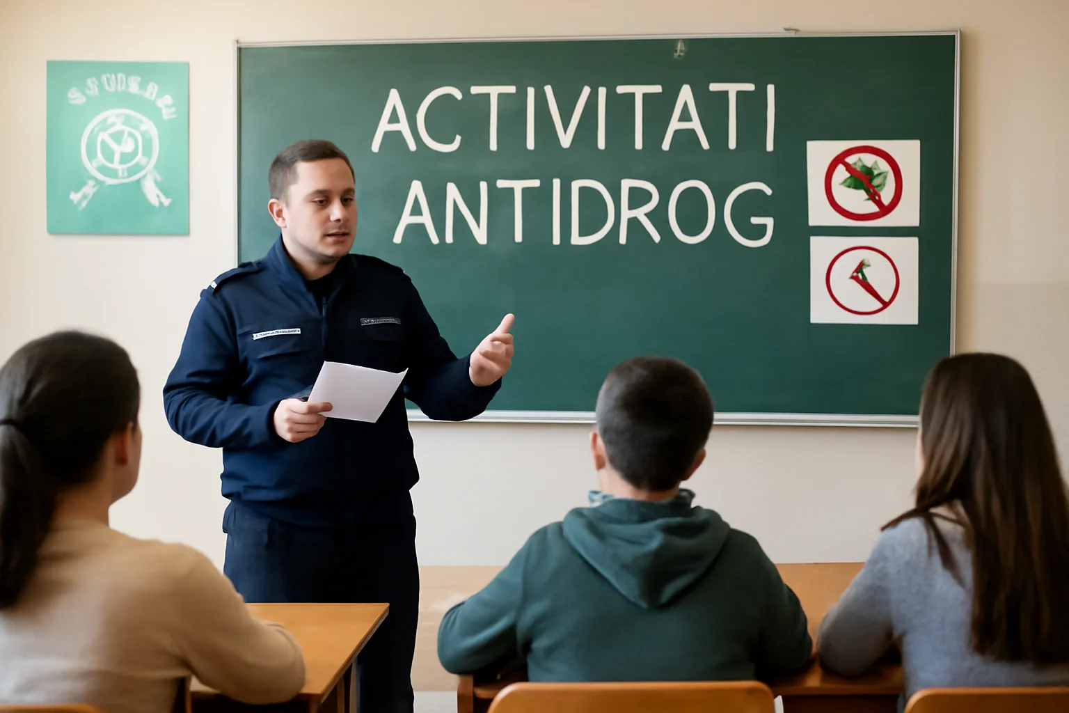 Activități antidrog pentru elevi la Centrul Școlar de Educație Incluzivă Turnu Roșu, în județul Sibiu