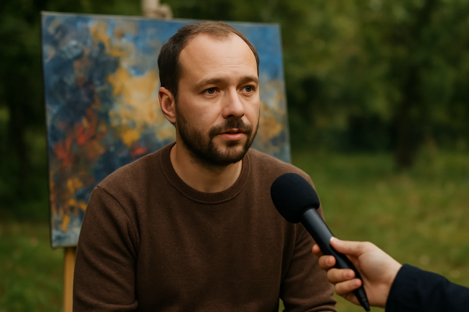 Artist sibian, Bogdan Mihai Radu, în colecția Regelui Charles