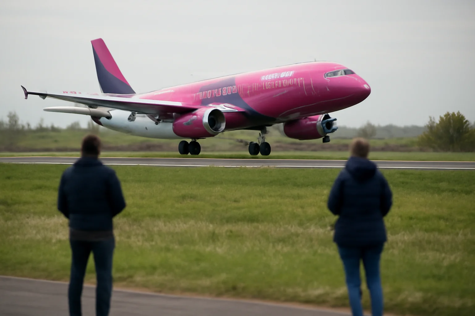 Astăzi, aeronava Wizz Air realizează antrenamente touch and go pe aeroportul local