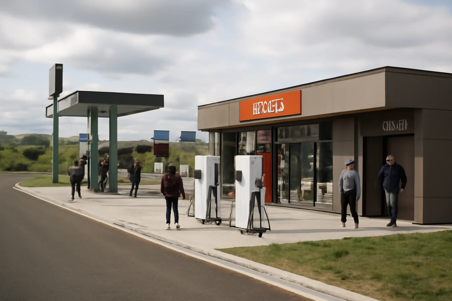 Benzinărie, stații de încărcare electrică, snack-bar, toalete și dușuri pe autostrada A1, tronsonul Sibiu-Boița