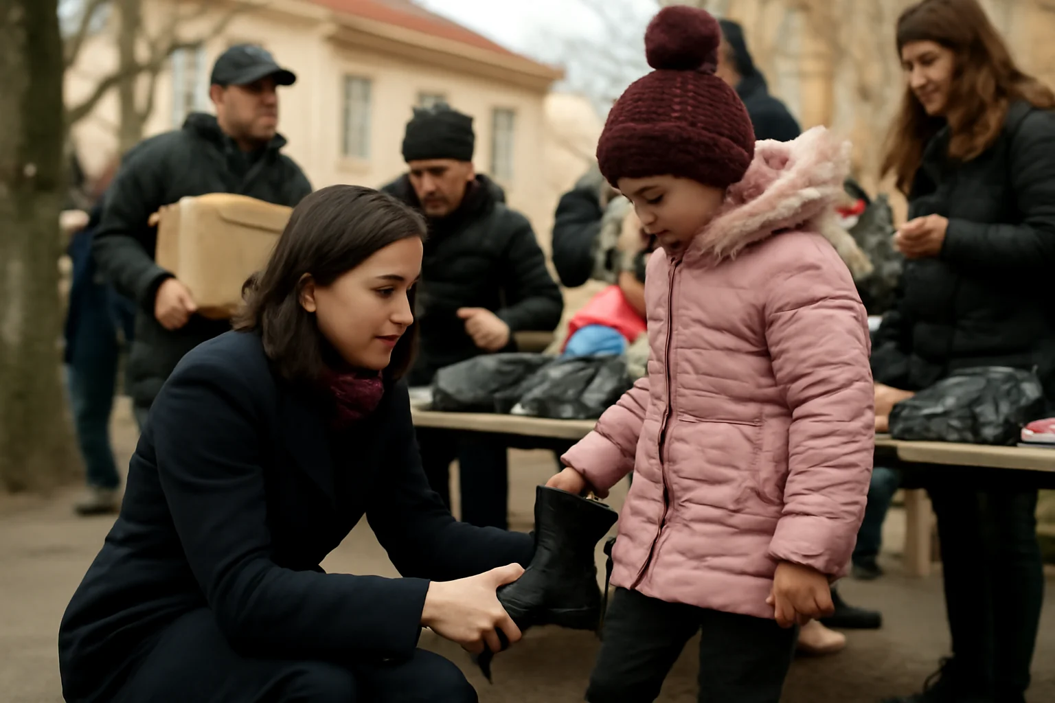 Campania „Încălță un copil de iarnă” continuă la Sibiu pentru copiii nevoiași