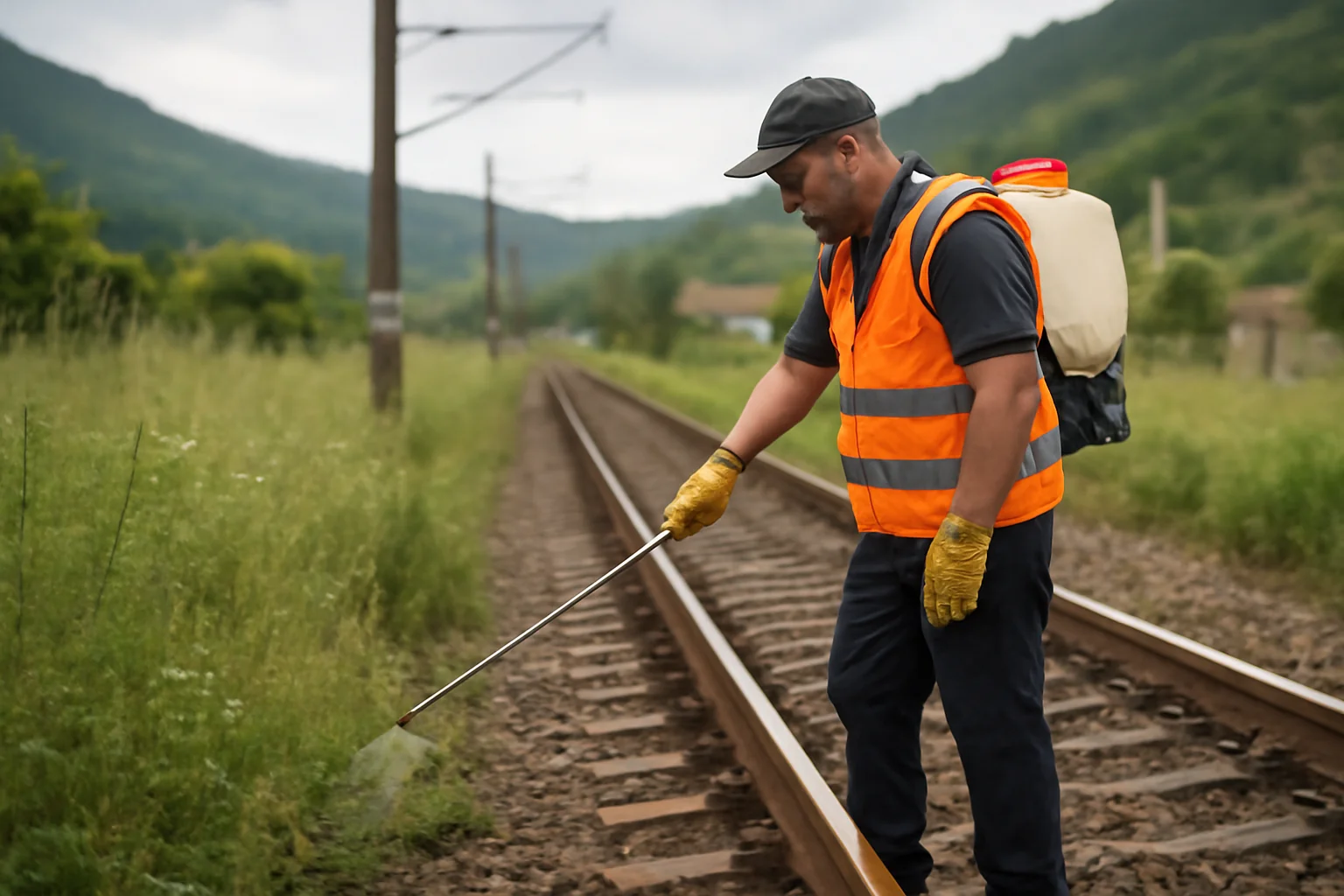 CFR erbicidează terenurile din Turnu Roșu pentru siguranță