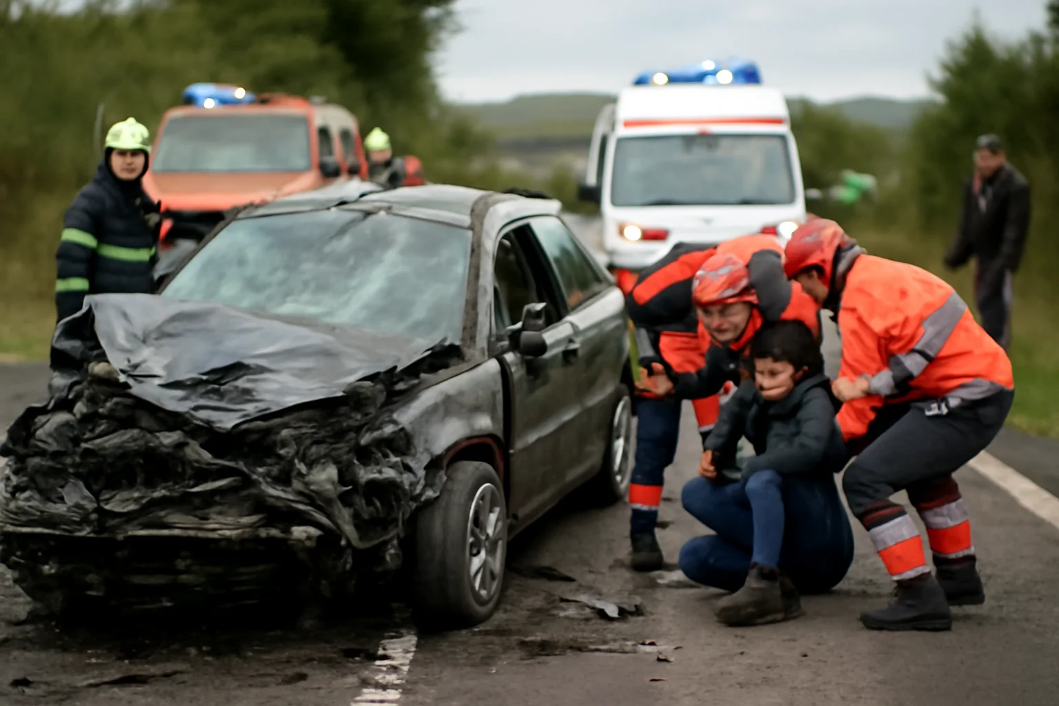 Cinci persoane rănite într-un accident pe DN1, în județul Sibiu