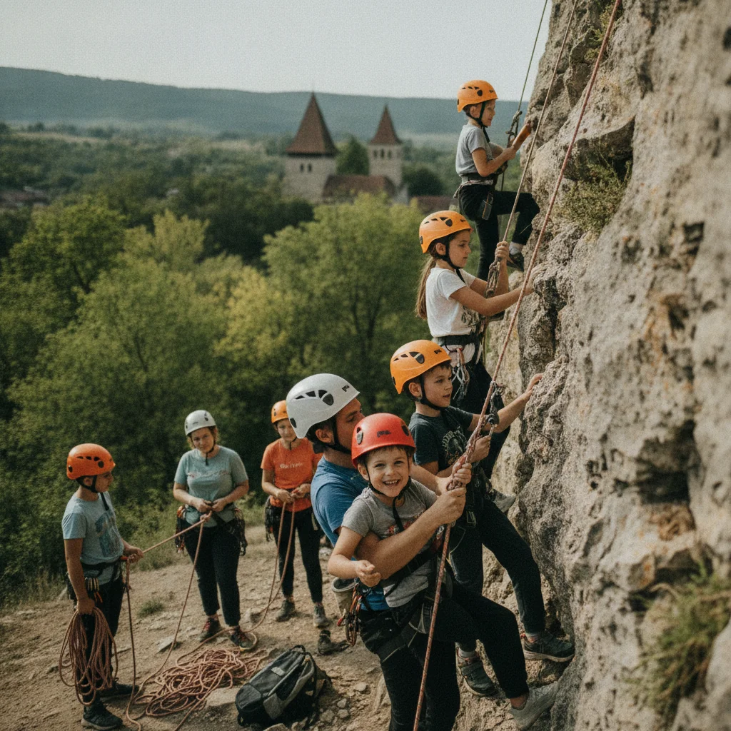Cisnădioara: escaladă și rapel pentru copii și adulți, pe 30 octombrie