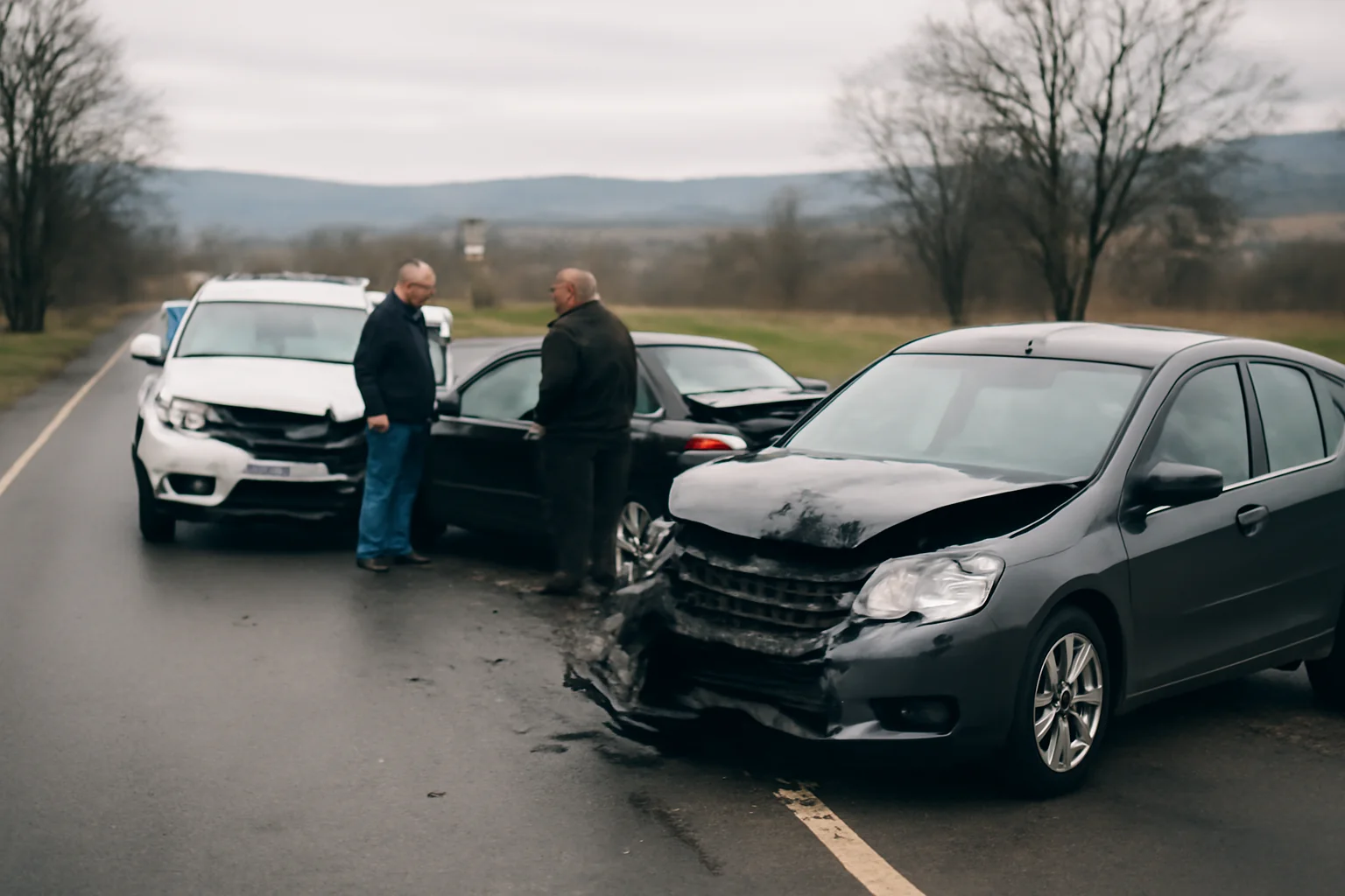 Coliziune între trei mașini pe DN 14, circulație oprită pe segmentul Târnava – Copșa Mică