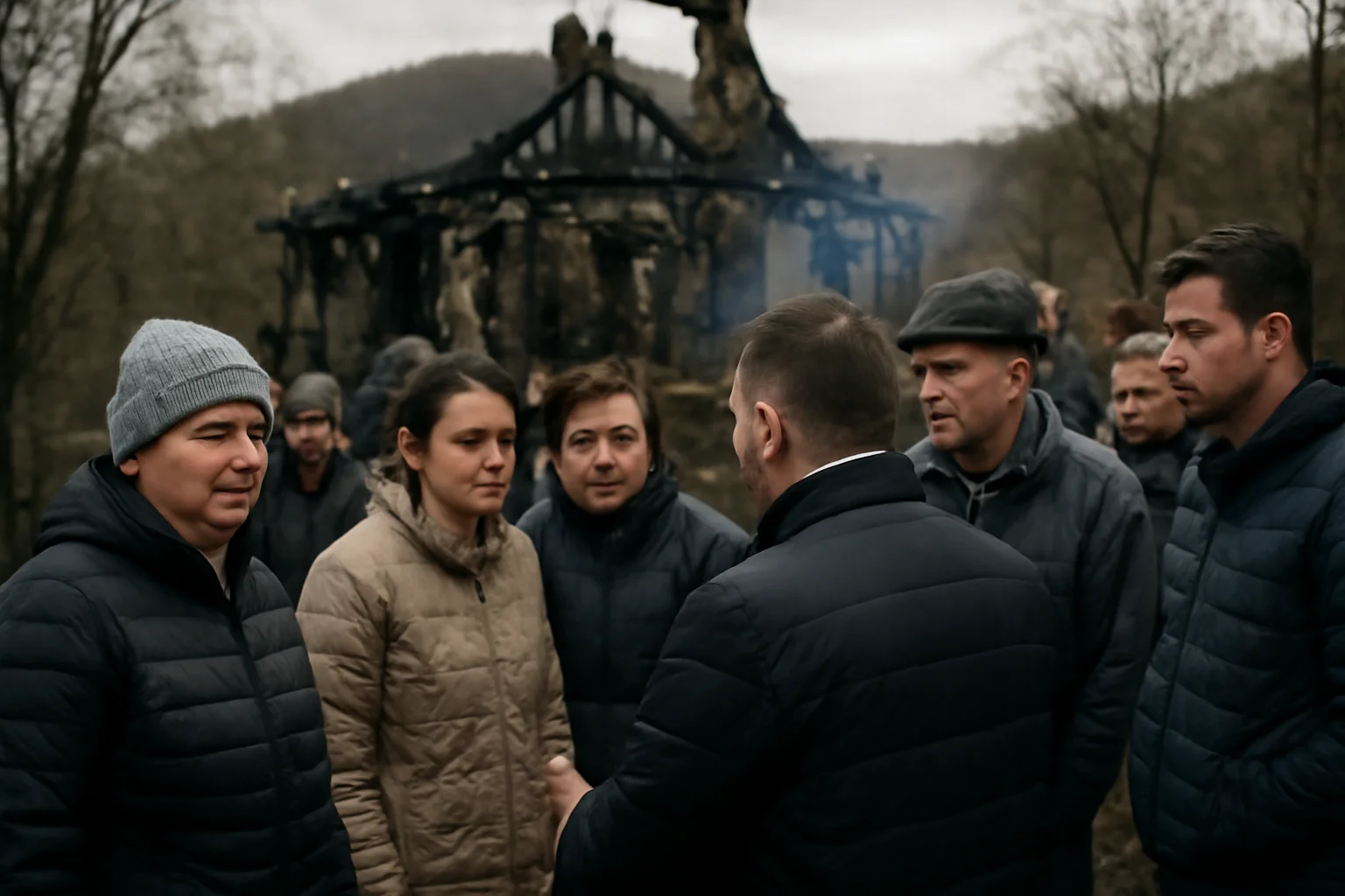 Comunitatea din Sibiu strânge ajutoare pentru familia Loloiu rămasă fără casă