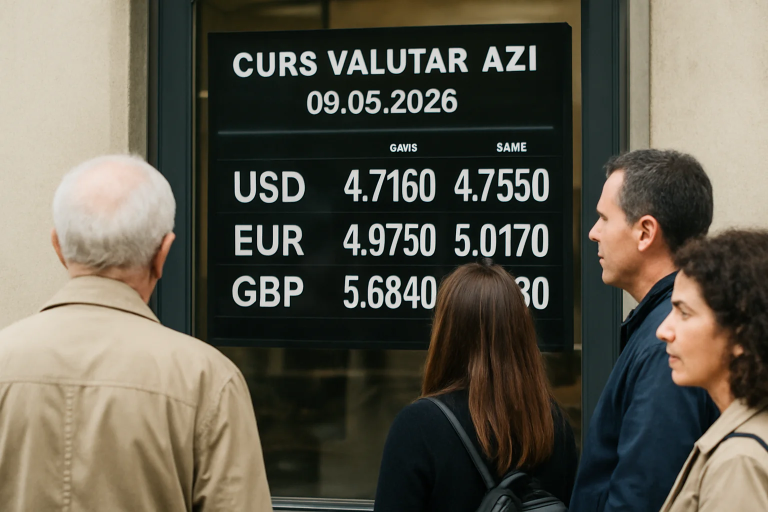 Curs valutar azi (BNR) – 2026-05-09