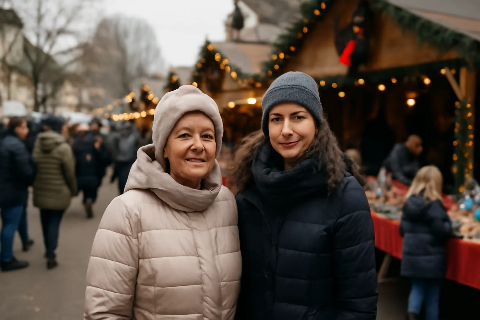 Două femei și un bazar plin de speranță pentru sute de familii lokale