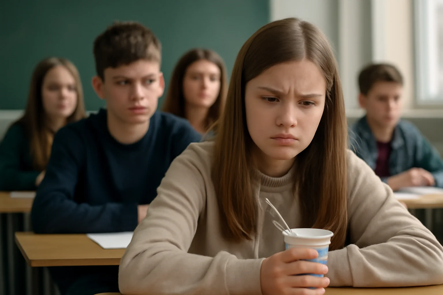 Elevii din Sibiu refuză iaurtul din programul școlar