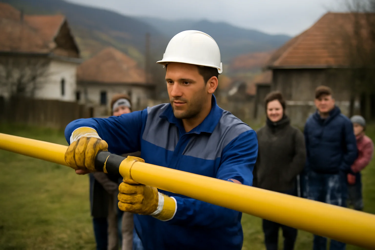 Gazul metan ajunge în întreaga Mărginime a Sibiului