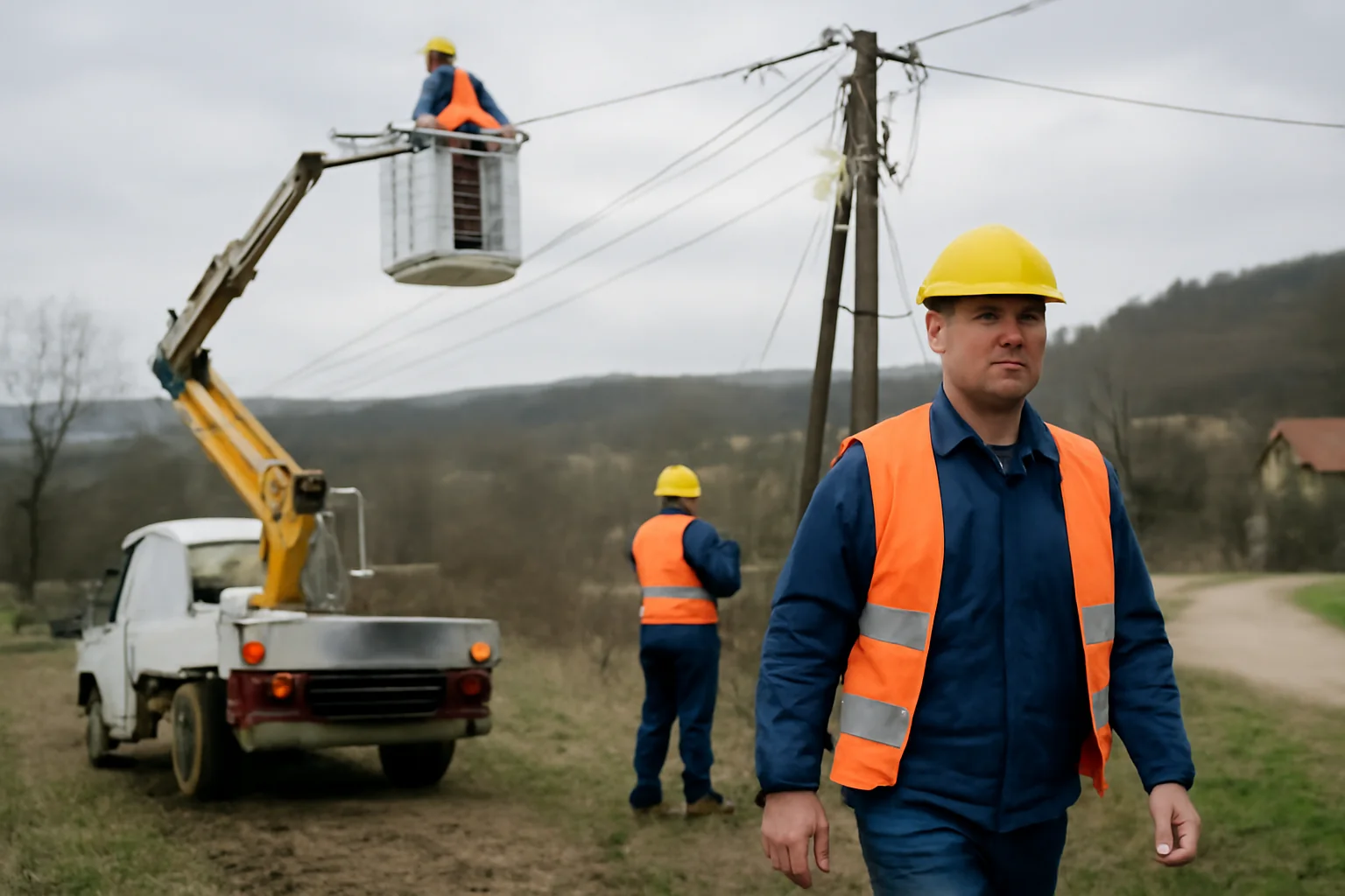 Intervenții la rețeaua electrică în Sibiu și alte localități din județ, după vreme severă