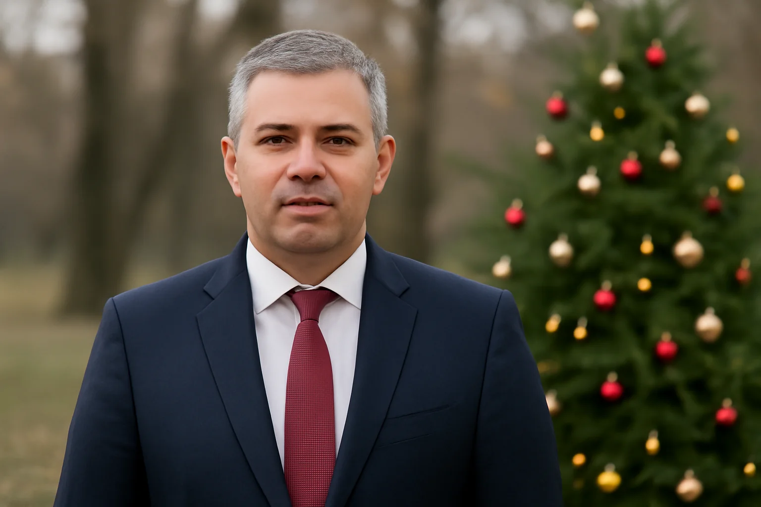 Mesajul de sărbători al primarului din Sadu, Marius Grecu, făcut public la Sibiu
