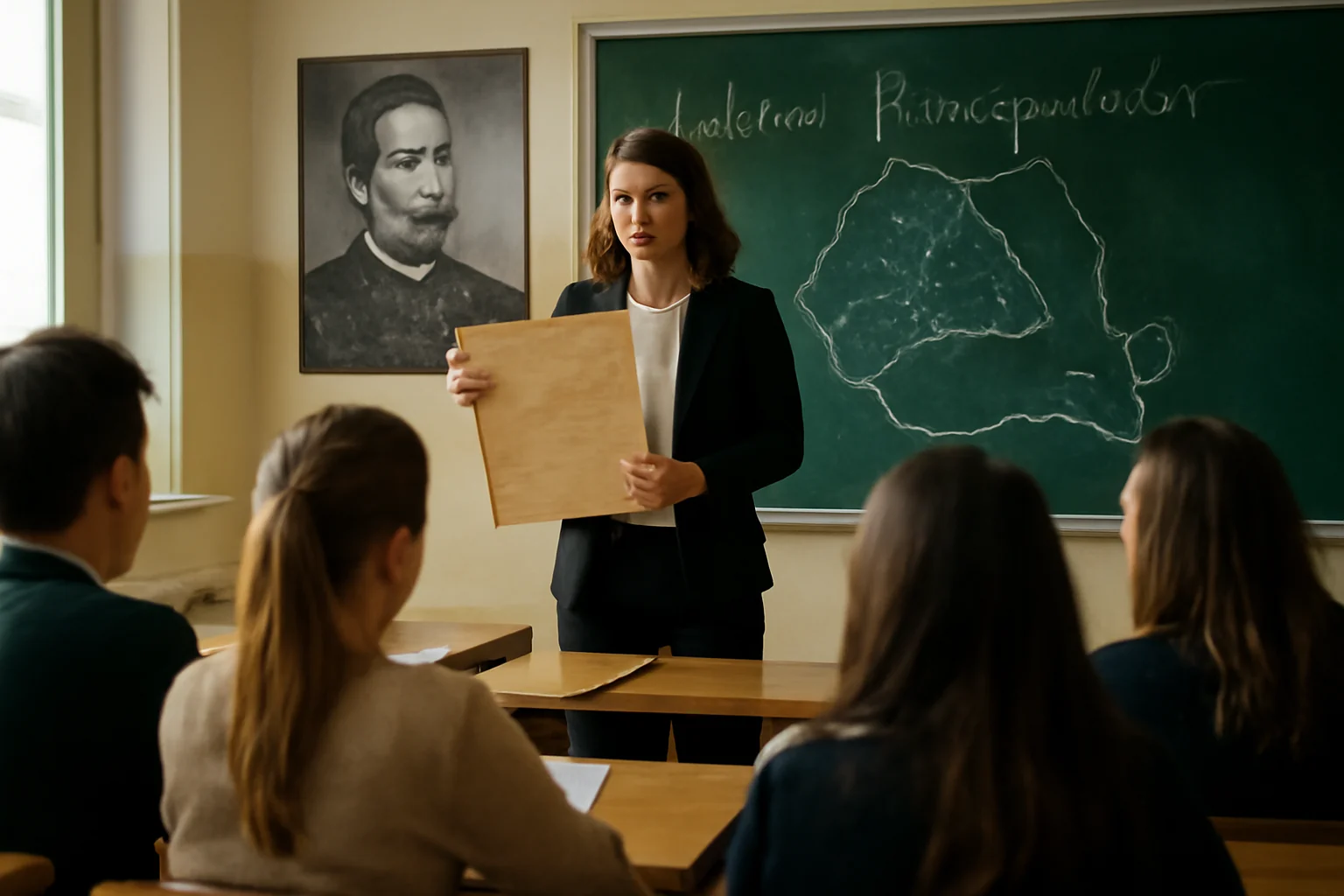 Moment artistic și lecție de istorie despre Unirea Principatelor, organizate la un colegiu din Sibiu