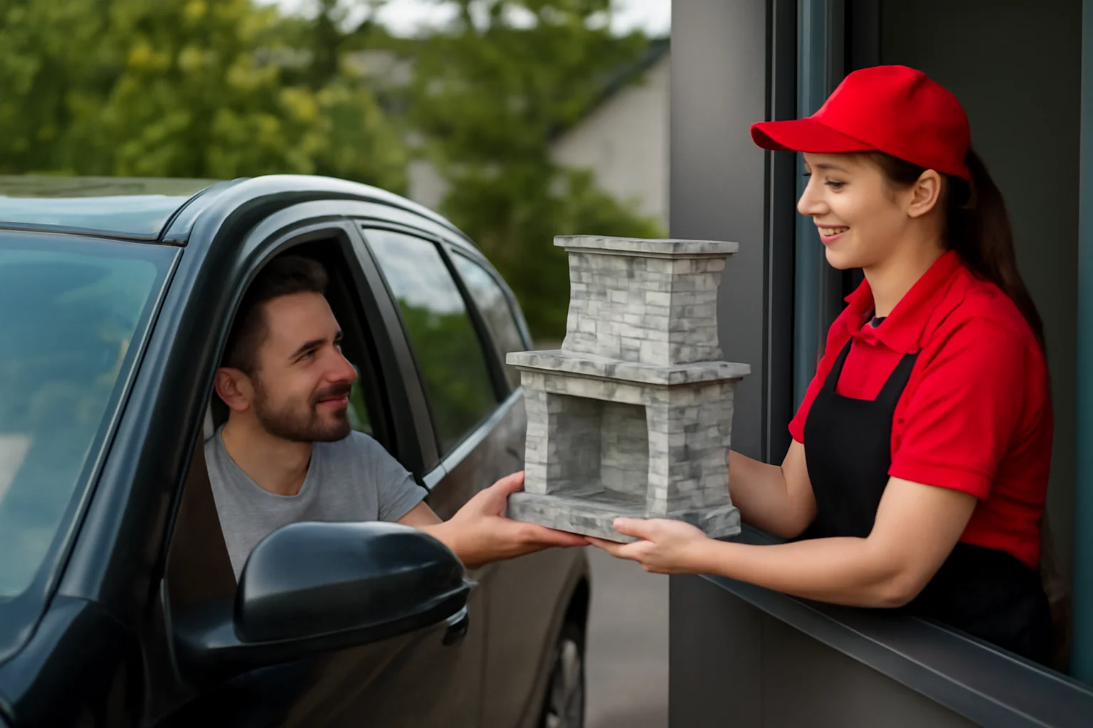 PeFoc lansează serviciul drive-in pentru ridicarea șemineelor și grătarelor, ca la fast-food
