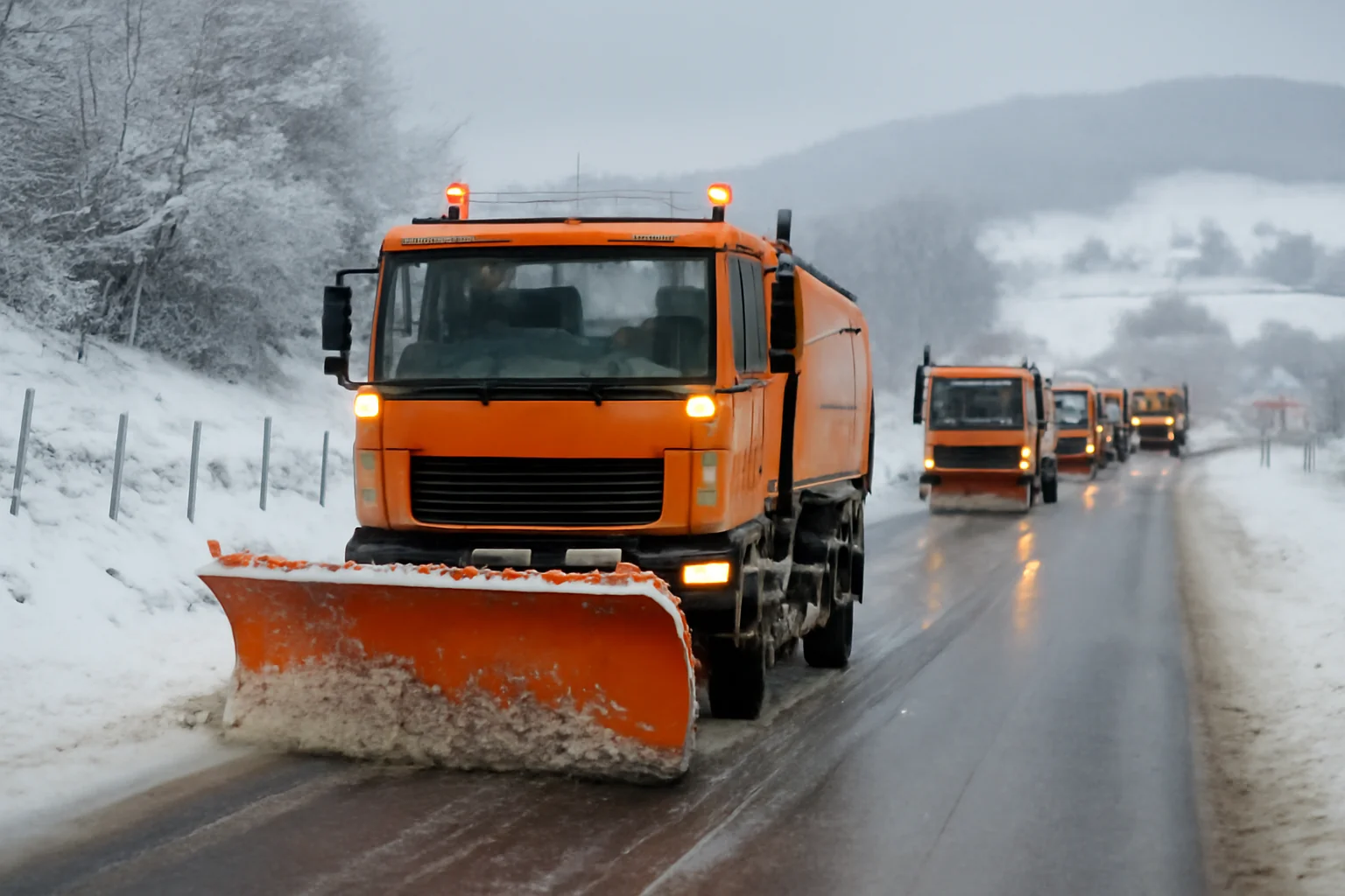 peste 50 de utilaje în teren, fără drumuri închise