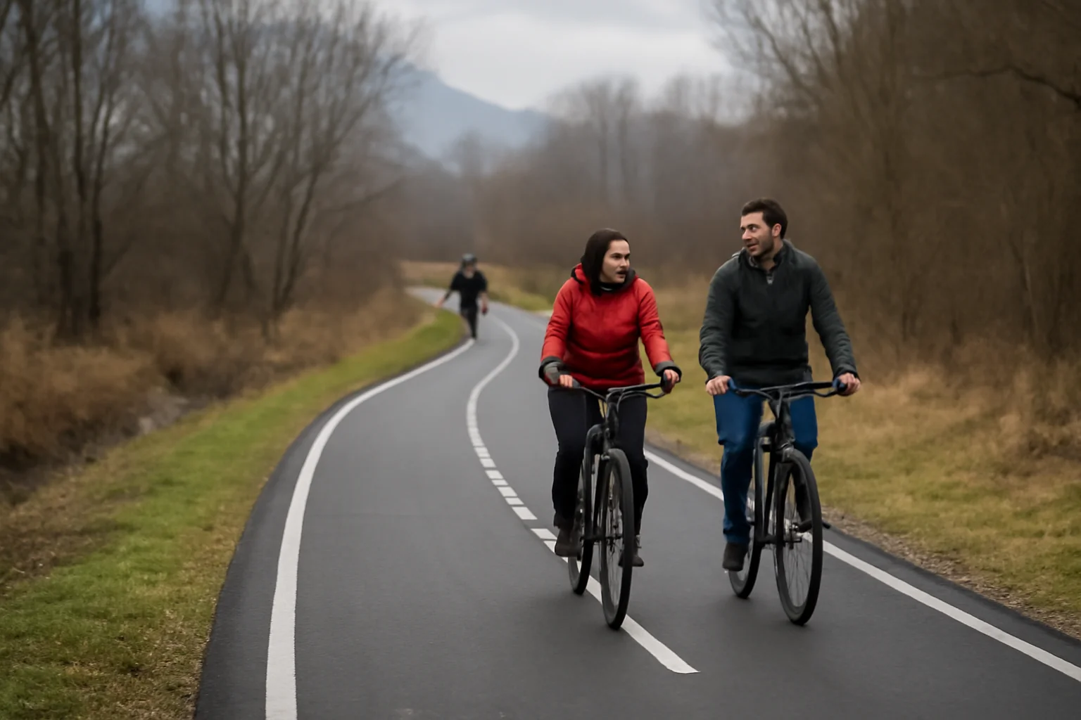 Pista de biciclete din Valea Avrigului, gata de sărbători