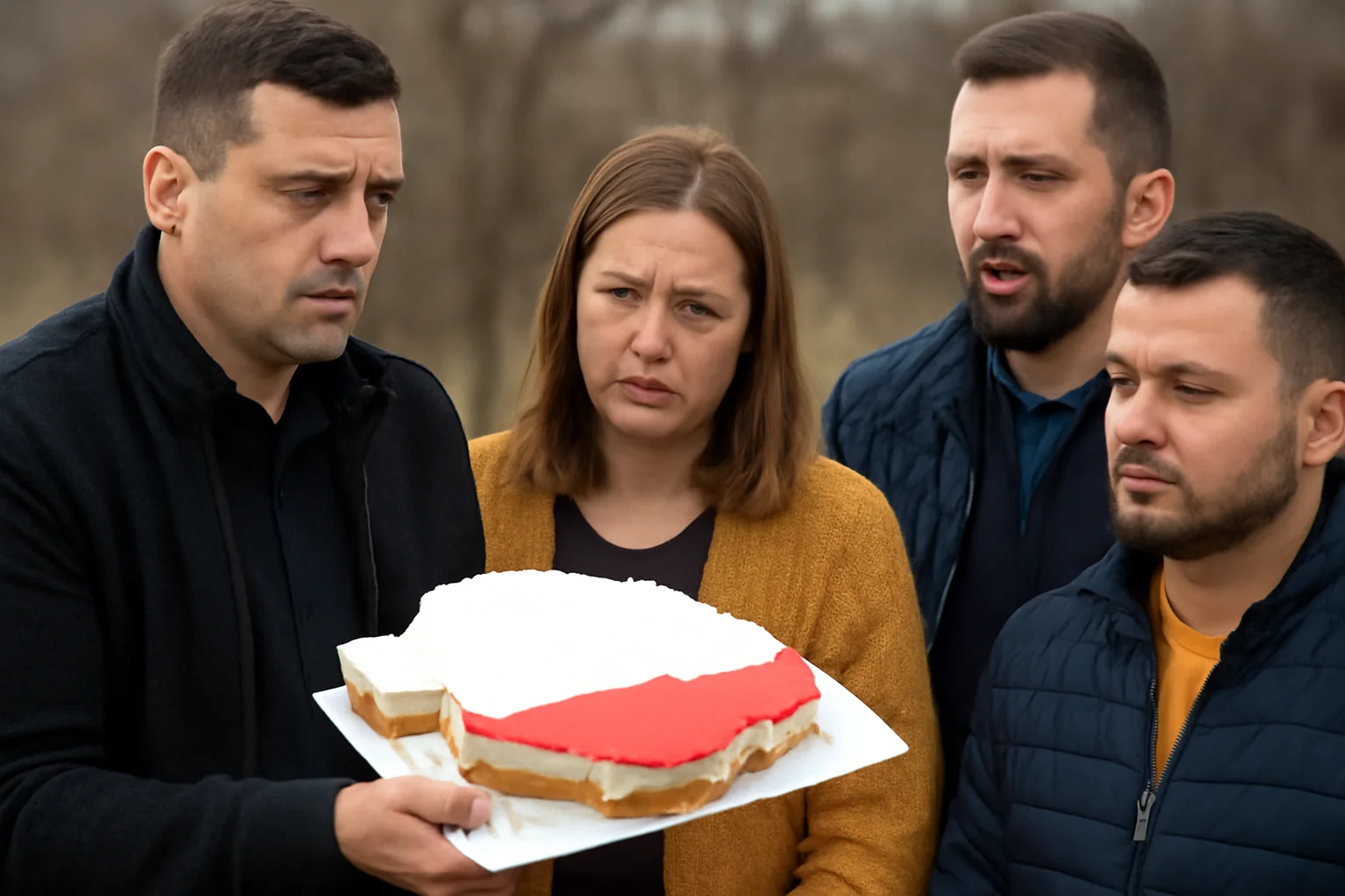 Reacții la gestul lui George Simion cu tortul în forma Groenlandei stârnesc discuții și la Sibiu