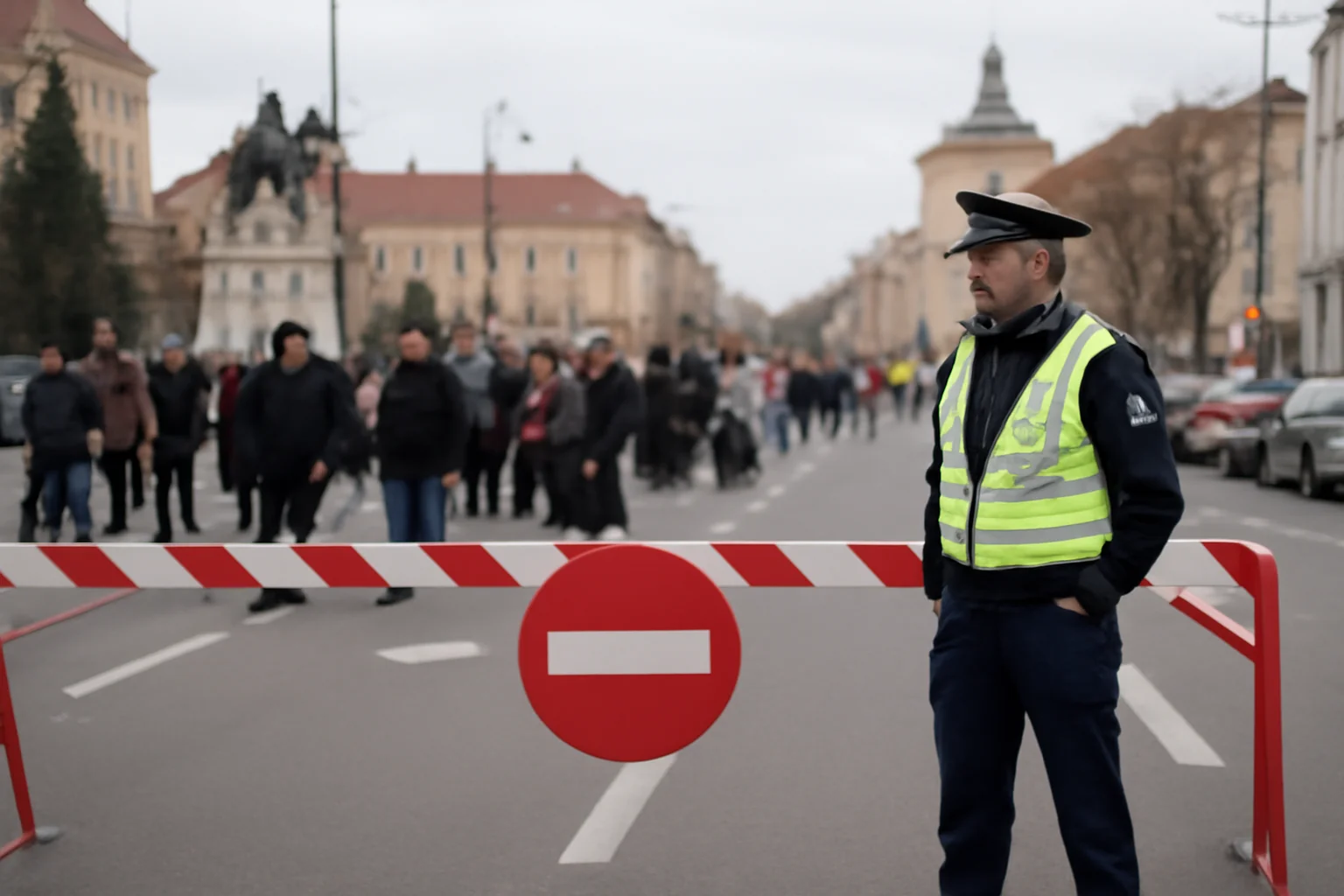 Restricții temporare de trafic în Piața Unirii din Sibiu pe 23 ianuarie, pentru Hora Unirii