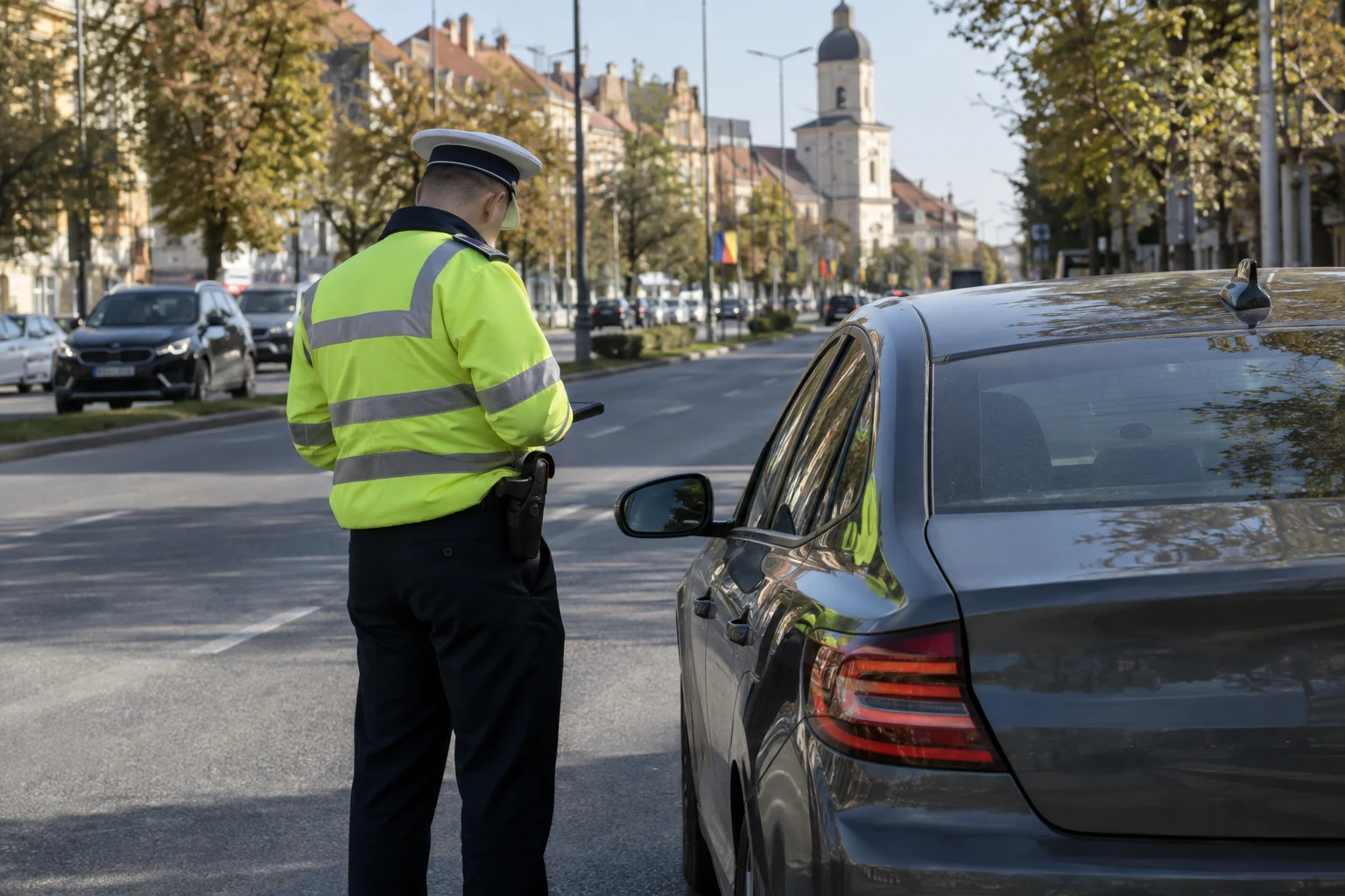 Sibiu, bd. Mihai Viteazu: la volan cu permisul suspendat