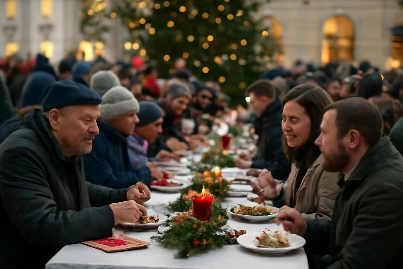 Sibiul se reunește la Christmas at the Palace pentru prima Masă a Comunității