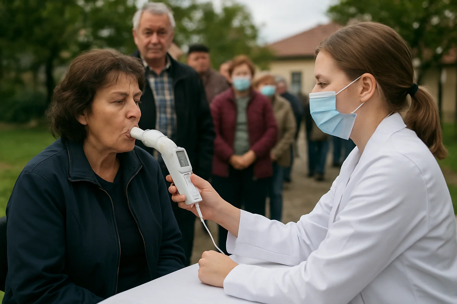 Spirometrii gratuite la Blăjel în campania Respiră liber