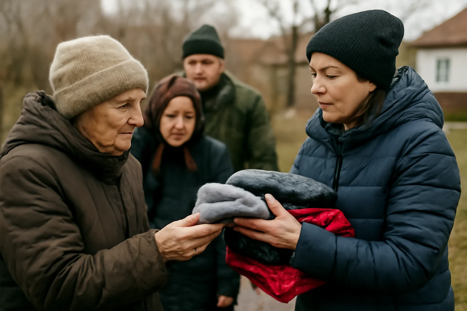Sprijin social la Sibiu: haine de iarnă pentru persoane vulnerabile în comuna Brădeni