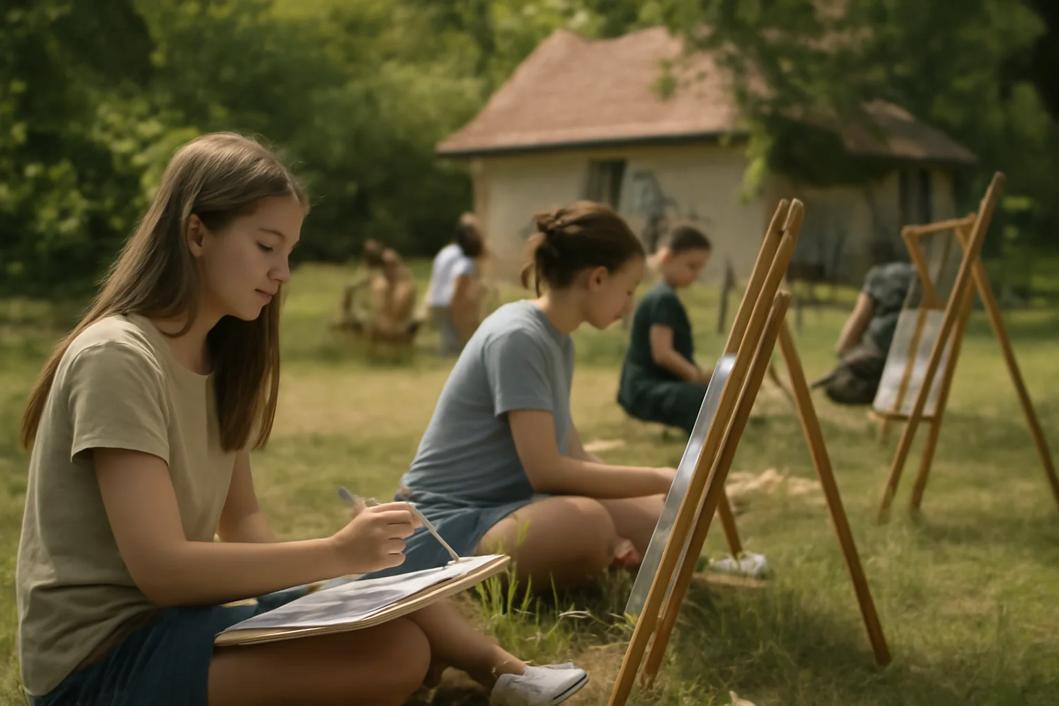 Tabără de arte vizuale la Valchid pentru tinerii artişti