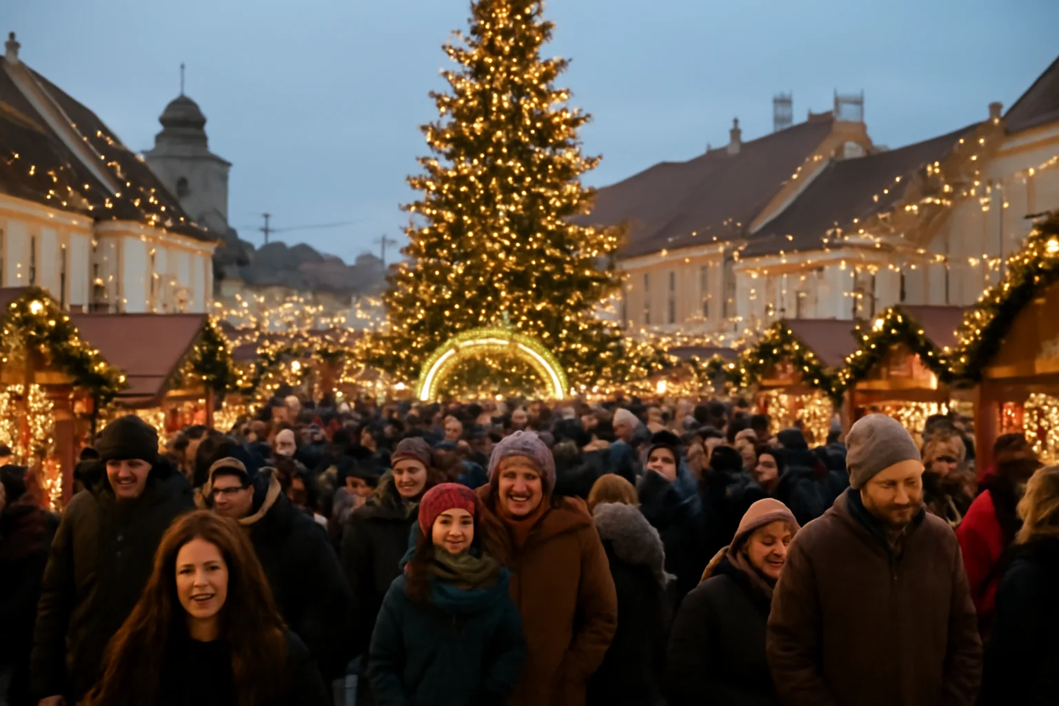 Târgul de Crăciun Sibiu 2025 depășește 600.000 de vizitatori și se pregătește de Revelion în Piața Mare