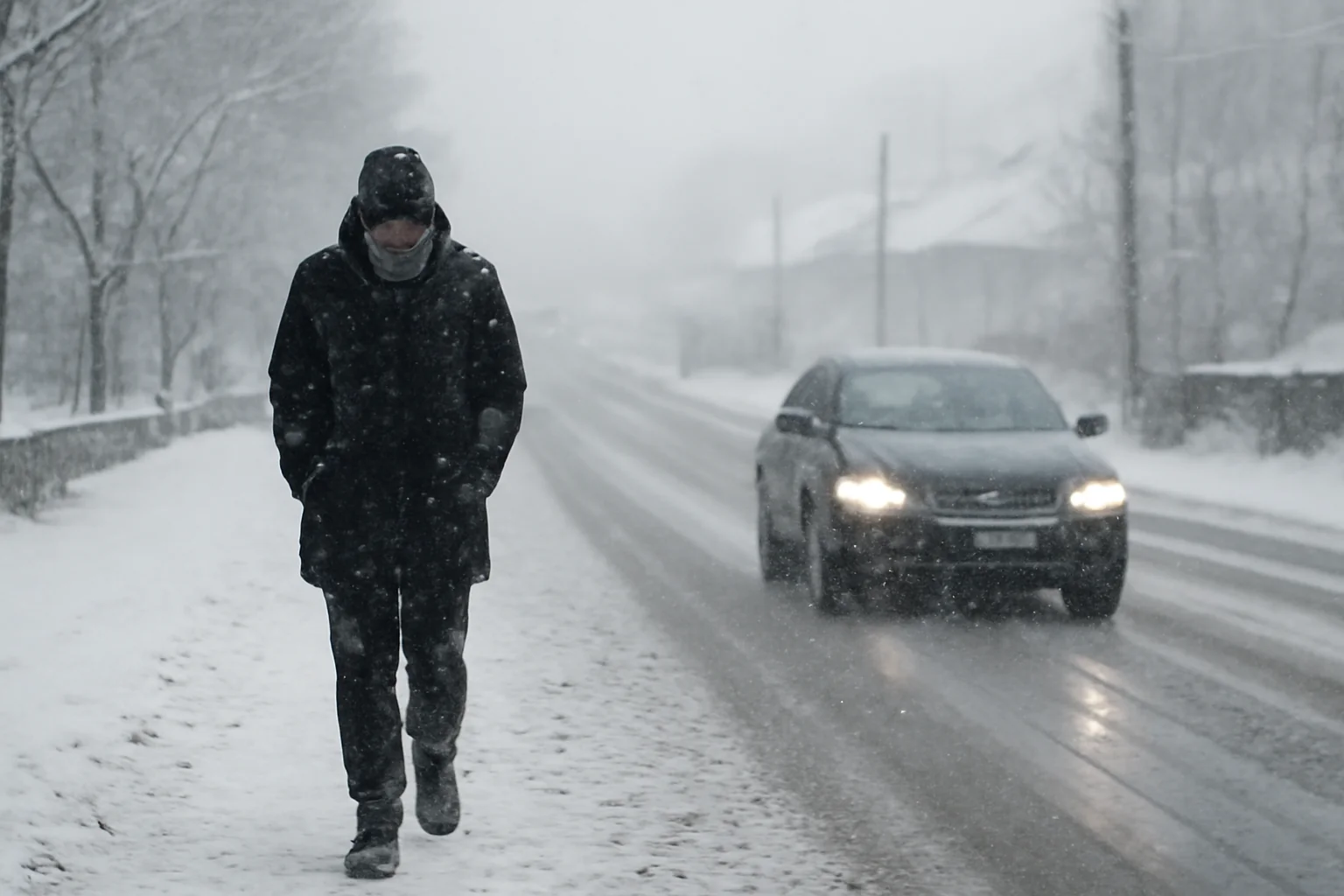 Vreme de iarnă severă la Sibiu: temperaturi negative și ninsori consistente în tot județul